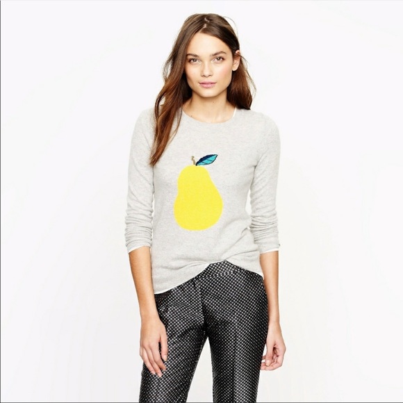 J. Crew Factory Sweaters - J. Crew Factory Pear grey crew neck sweater